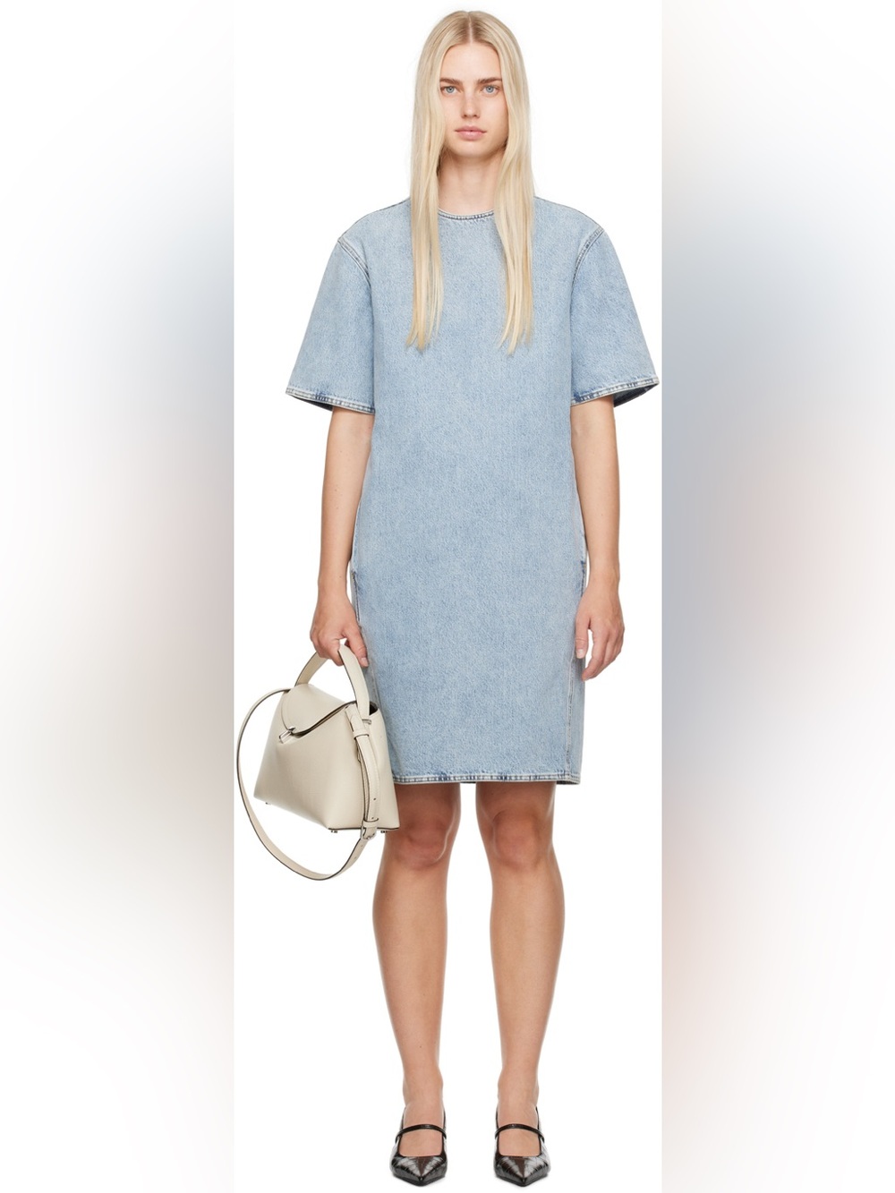 Toteme Light Blue Denim Midi Dress